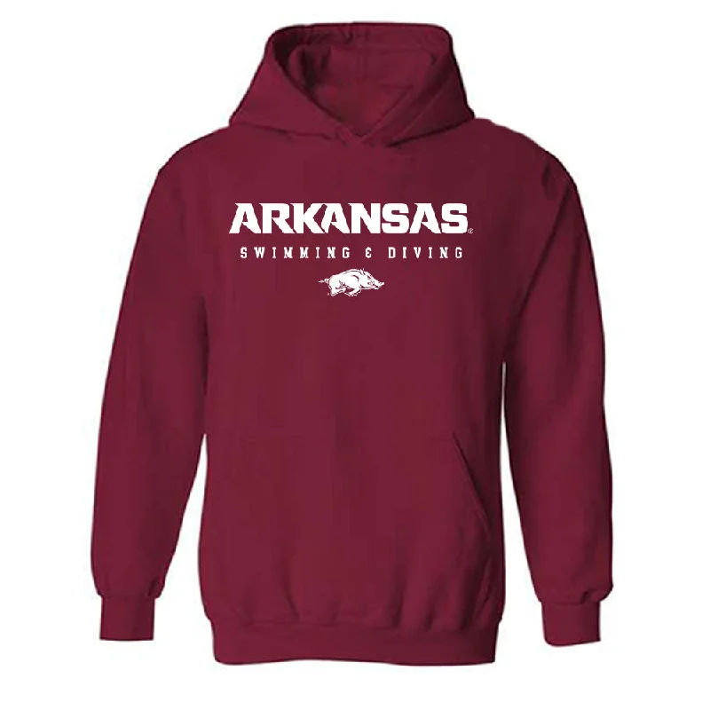 Arkansas - NCAA Women's Swimming & Diving : Isabella Perreira - Classic Shersey Hooded Sweatshirt Hoodie with High Neck Warm Protective Arkansas - NCAA Women's Swimming & Diving : Isabella Perreira - Classic Shersey Hooded Sweatshirt Hoodie with High Neck Warm Protective