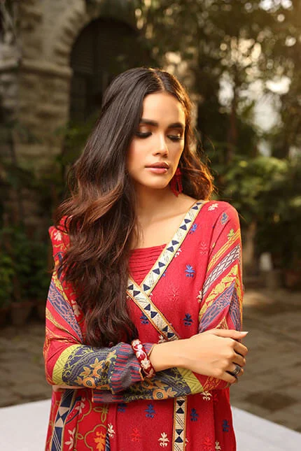 LSM Embroidered Winter Dress AE-6603 A