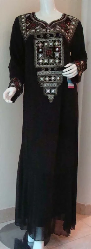 Arabic Allure Evening Maxi Dress