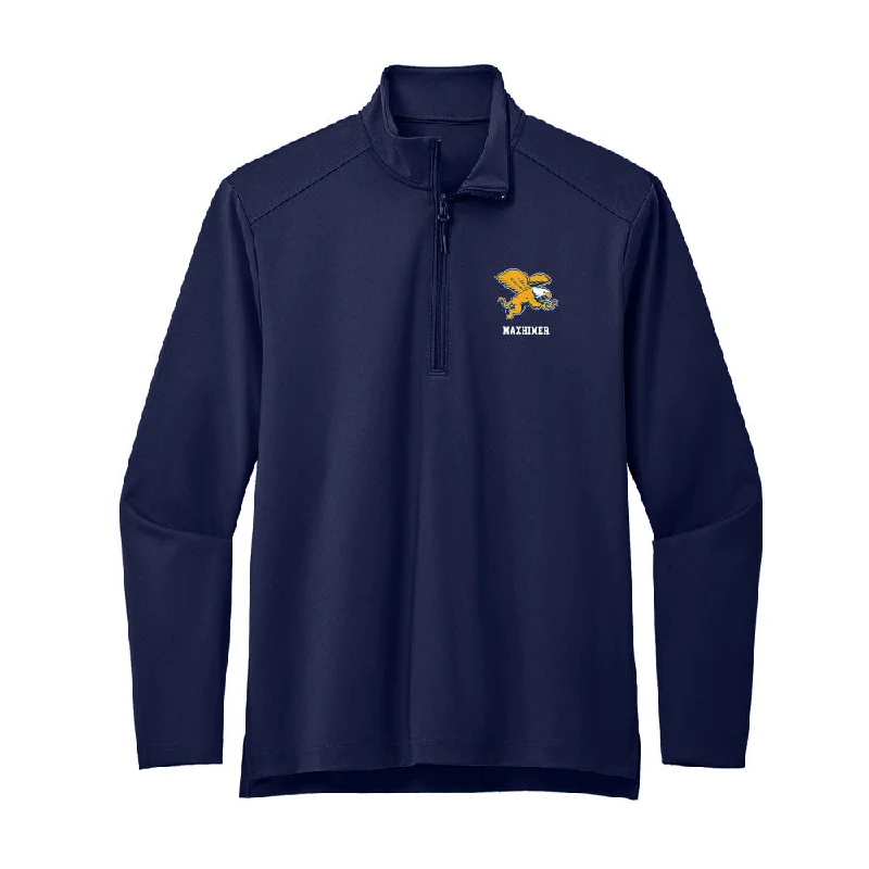 Canisius - NCAA Women's Rowing : Mackenzie Maxhimer - Premium Quarter Zip Jacket Satin Fabric Silk Fabric Chiffon Fabric Canisius - NCAA Women's Rowing : Mackenzie Maxhimer - Premium Quarter Zip Jacket Satin Fabric Silk Fabric Chiffon Fabric