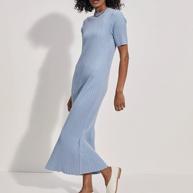 MAEVE RIB KNIT MIDI DRESS
