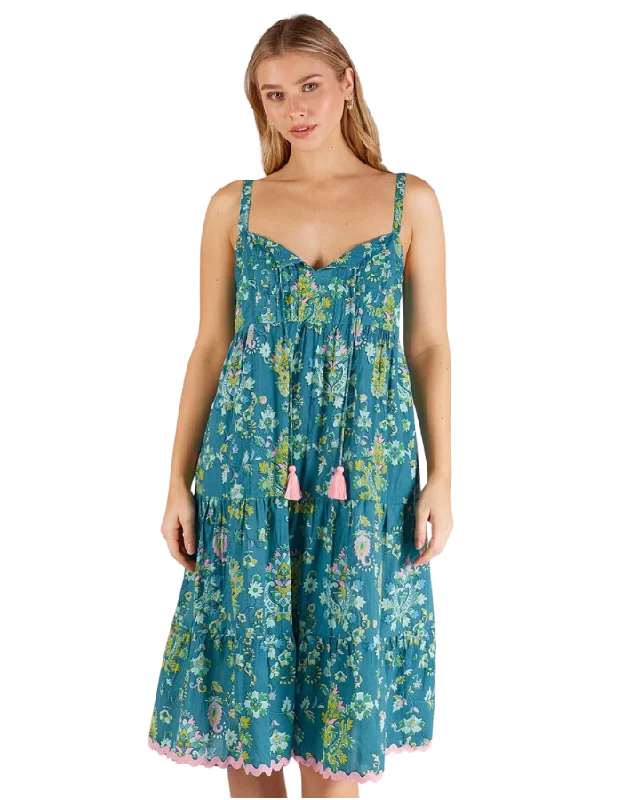 Celine Dress Teal