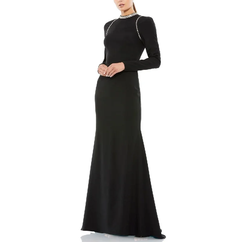 Womens Rhinestone Formal Evening Dress