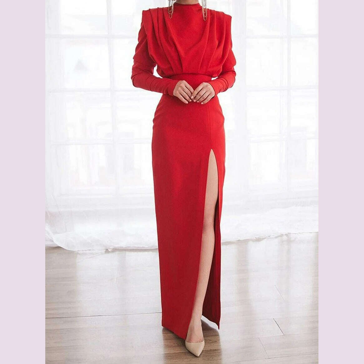 White Dress Party Women Split Red Black Long Night Dresses High Waist Dance Wedding Prom Bridesmaid Maxi Y2k Summer Vestidos White Dress Party Women Split Red Black Long Night Dresses High Waist Dance Wedding Prom Bridesmaid Maxi Y2k Summer Vestidos