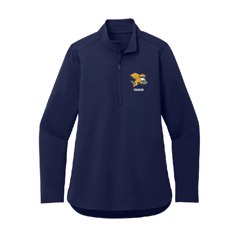 Canisius - NCAA Women's Rowing : Brooke Urmson - Women's Premium Quarter Zip Jacket Cotton Fabric Linen Fabric Terry Fabric Canisius - NCAA Women's Rowing : Brooke Urmson - Women's Premium Quarter Zip Jacket Cotton Fabric Linen Fabric Terry Fabric