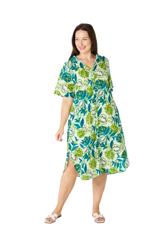 Alysha Dress Green Print