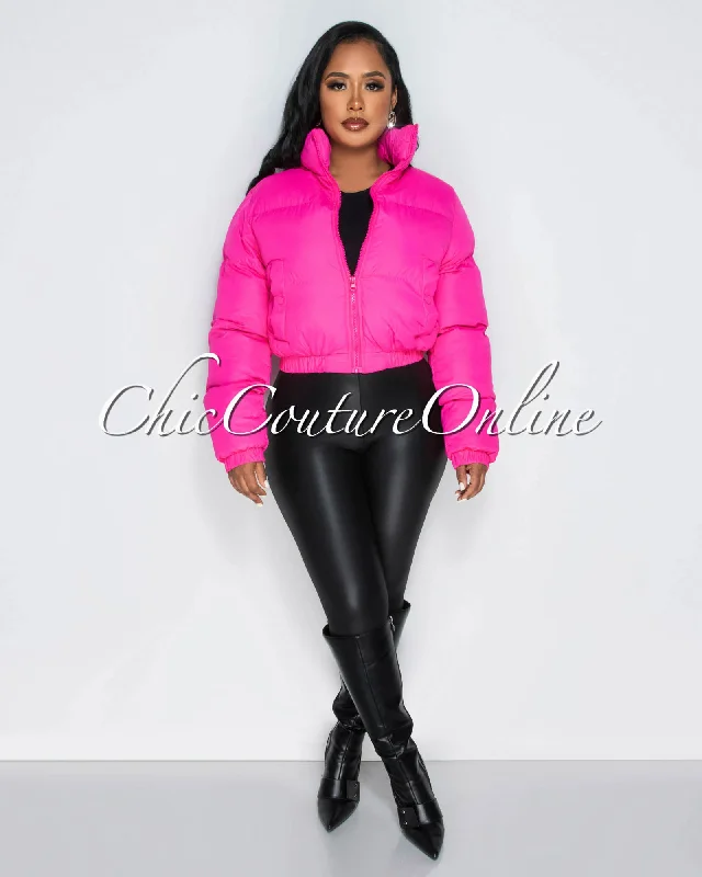 Alexa Hot Pink Puffy Bomber Jacket Herringbone Jacket Houndstooth Jacket Plaid Jacket Alexa Hot Pink Puffy Bomber Jacket Herringbone Jacket Houndstooth Jacket Plaid Jacket
