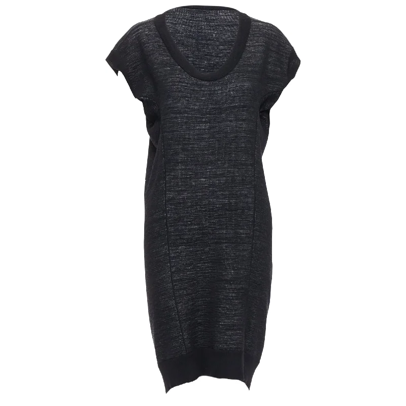 Yves Saint Laurent superfine merino wool batwing dress