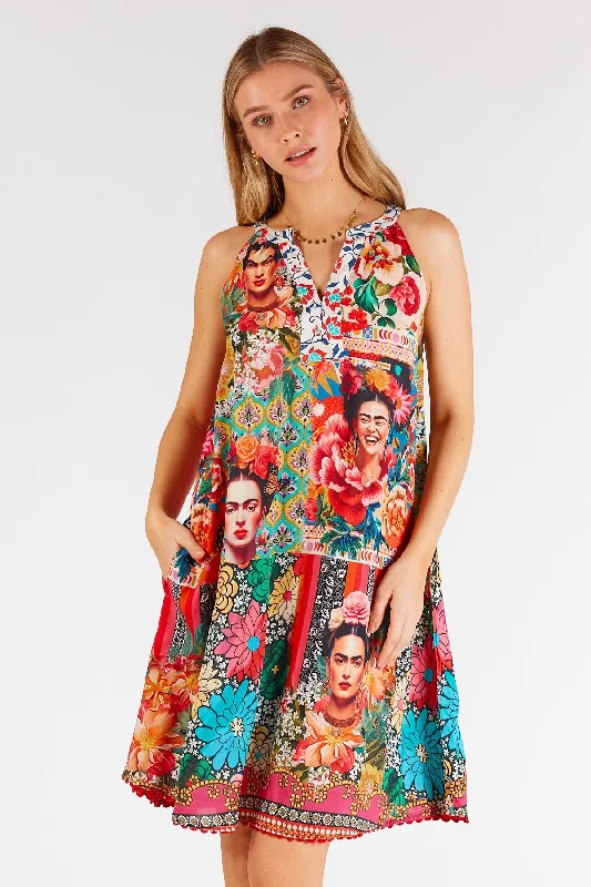 Frida Swing Dress Flame