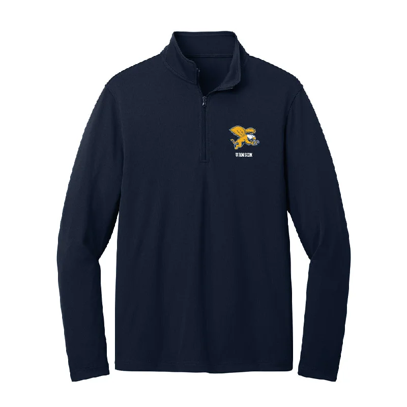 Canisius - NCAA Women's Rowing : Brooke Urmson - Lightweight Quarter Zip Jacket Wool Fabric Cashmere Fabric Tweed Fabric Canisius - NCAA Women's Rowing : Brooke Urmson - Lightweight Quarter Zip Jacket Wool Fabric Cashmere Fabric Tweed Fabric