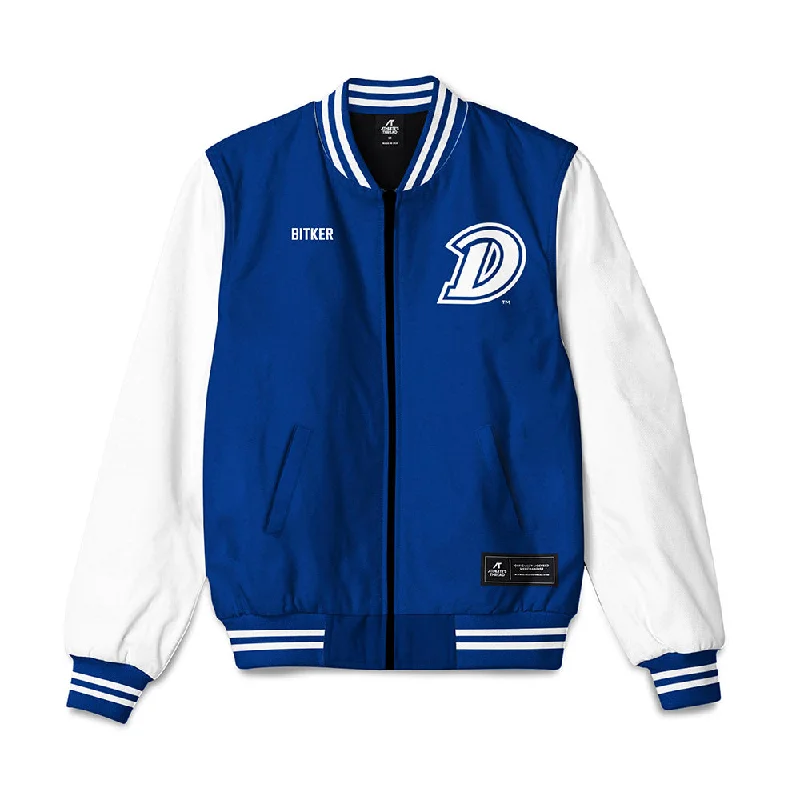 Drake - NCAA Women's Rowing : Lillian Bitker - Bomber Jacket Satin Jacket Silk Jacket Chiffon Jacket Drake - NCAA Women's Rowing : Lillian Bitker - Bomber Jacket Satin Jacket Silk Jacket Chiffon Jacket