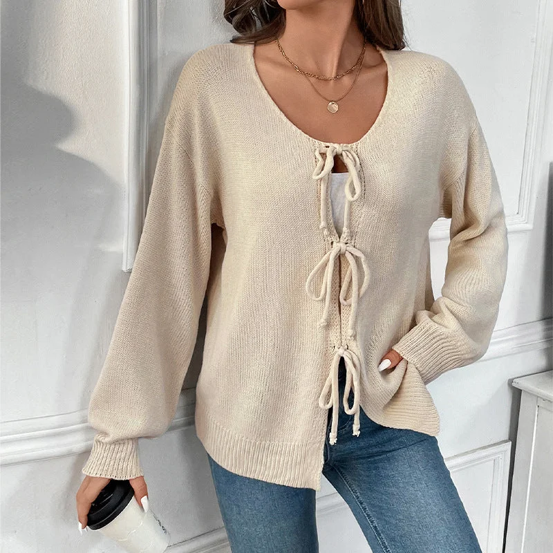 IKEARLAX autumn new casual loose versatile knitted sweater hot in cardigan lace solid color sweater hot sale Mesh Sweater Canvas Denim IKEARLAX autumn new casual loose versatile knitted sweater hot in cardigan lace solid color sweater hot sale Mesh Sweater Canvas Denim