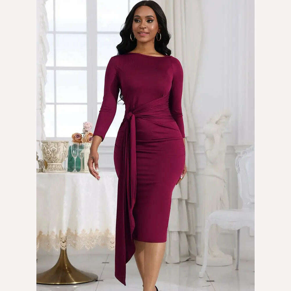 Women's Birthday Dress 2023 Long Evening Gown Fall Season Eye-Catching Short Length Vestidos for Fashion Lovers