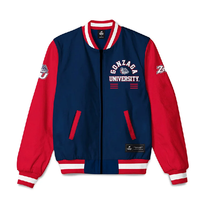 Gonzaga - NCAA Women's Rowing : Alli Krilich - Bomber Jacket Knit Jacket Woven Jacket Fleece Jacket Gonzaga - NCAA Women's Rowing : Alli Krilich - Bomber Jacket Knit Jacket Woven Jacket Fleece Jacket