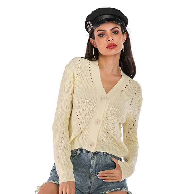 IKEARLAX New , Autumn and Winter Hot Trade New Hollow Cardigan Lazy Wind Women's Sweater Women's Wear Knitted Sweater Iron Safe Non-Iron Wrinkle Free IKEARLAX New , Autumn and Winter Hot Trade New Hollow Cardigan Lazy Wind Women's Sweater Women's Wear Knitted Sweater Iron Safe Non-Iron Wrinkle Free