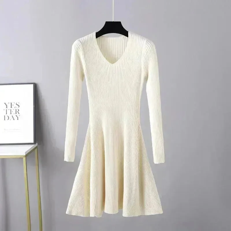 Woolen Skirt Base Knitting Women's Dress