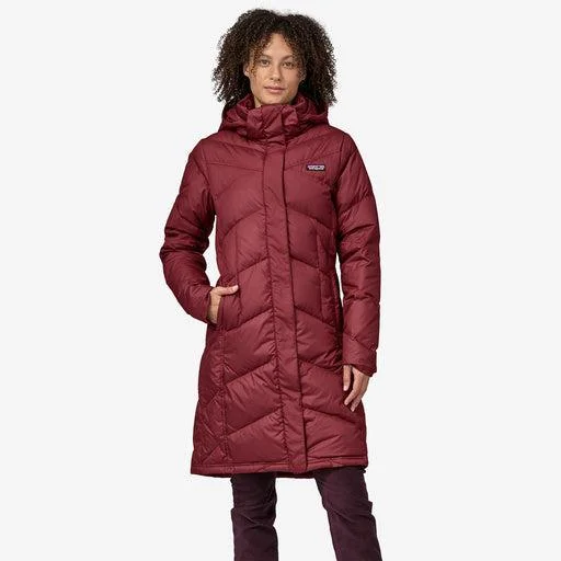 Patagonia Women's Down With It Parka Elegant Faux Leather Parka