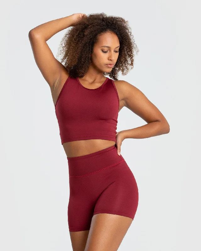 Essential Crop Tank Top | Bloodstone adorable tank top