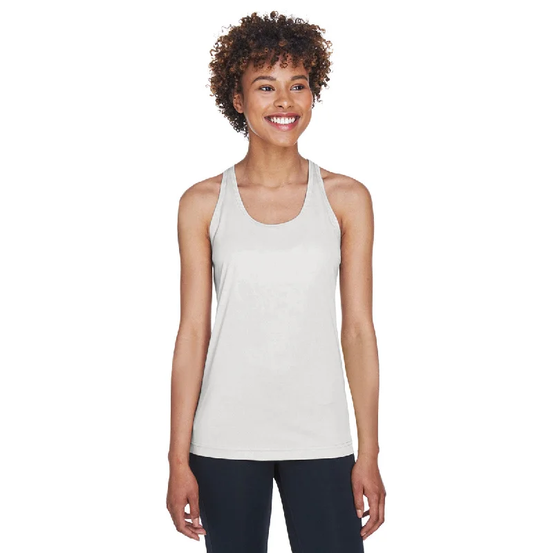 Team 365 Women's Sport Silver Zone Performance Racerback Tank neon tank top