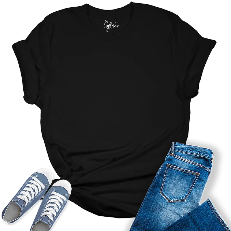 Womens Black T Shirts Premium Casual Short Sleeve Shirts Oversized Tops Print Jacquard Patchwork Womens Black T Shirts Premium Casual Short Sleeve Shirts Oversized Tops Print Jacquard Patchwork