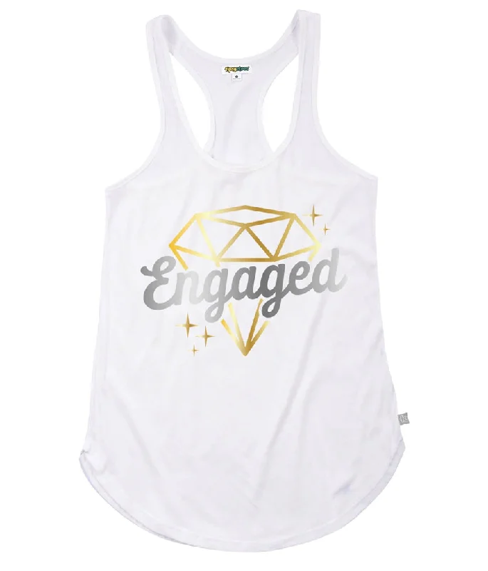 Women's Engaged Tank Top off shoulder tank